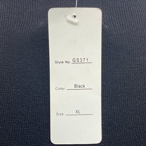 Gardy Gem Embellished Long Sleeve Pull Over V Neck Sweater Black XL NWT $108 - Picture 7 of 12